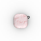 Handwritten ‘I Love You’ Samsung Buds Case Rose Ivor