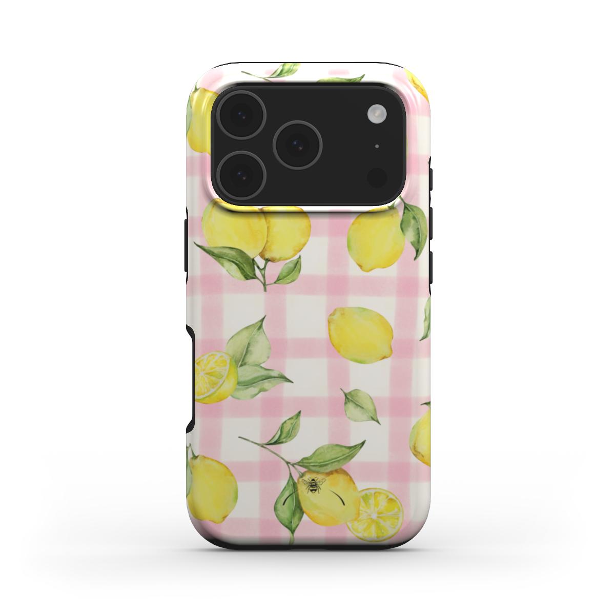 Lemons Case wih Pink Details