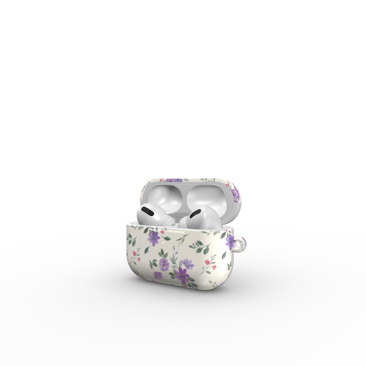 Delicate Purple Floral AirPods Case