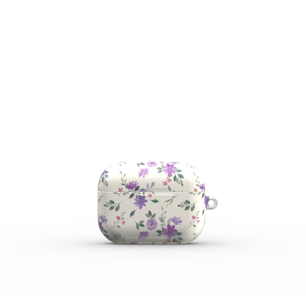 Delicate Purple Floral AirPods Case