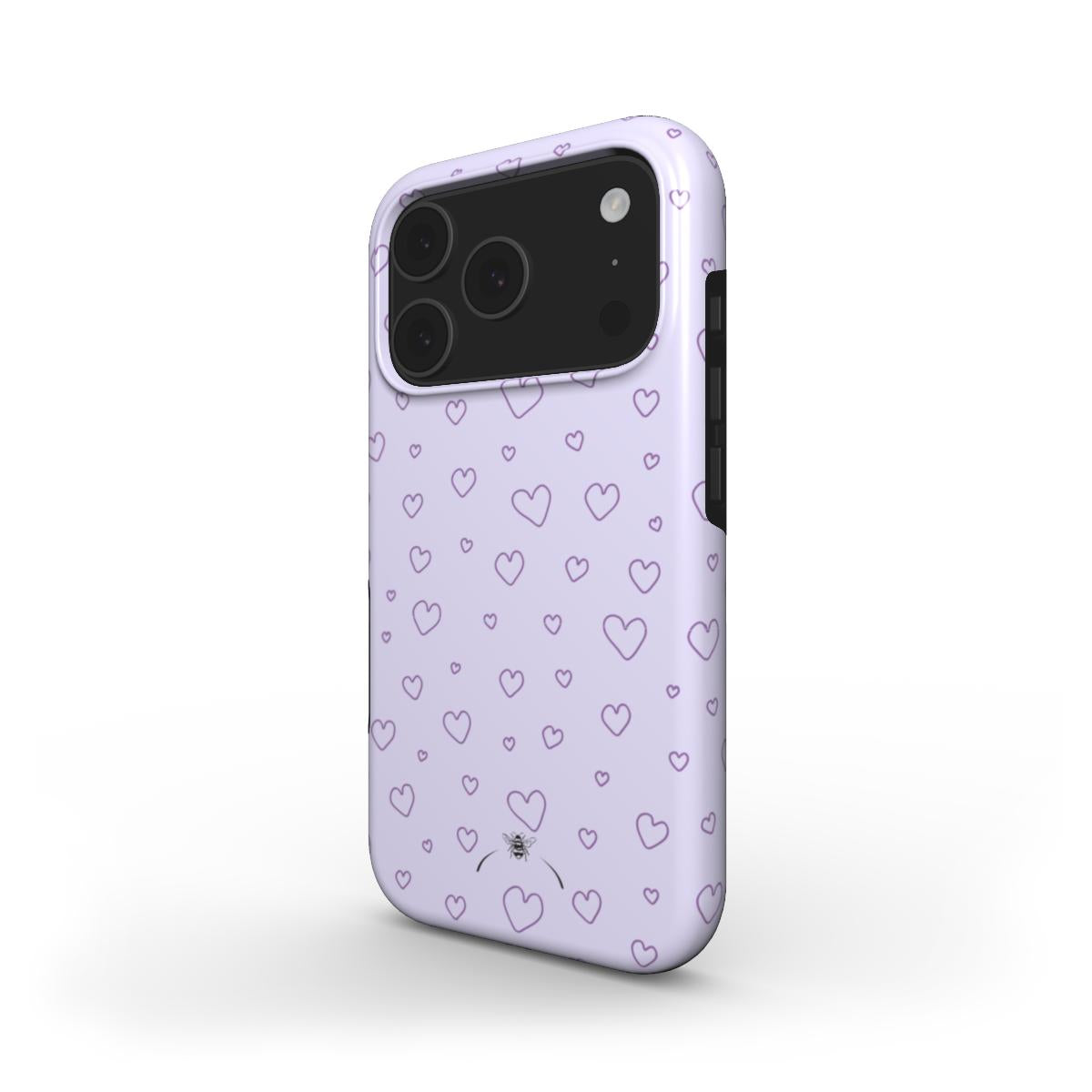 Lilac Hearts Phone Case