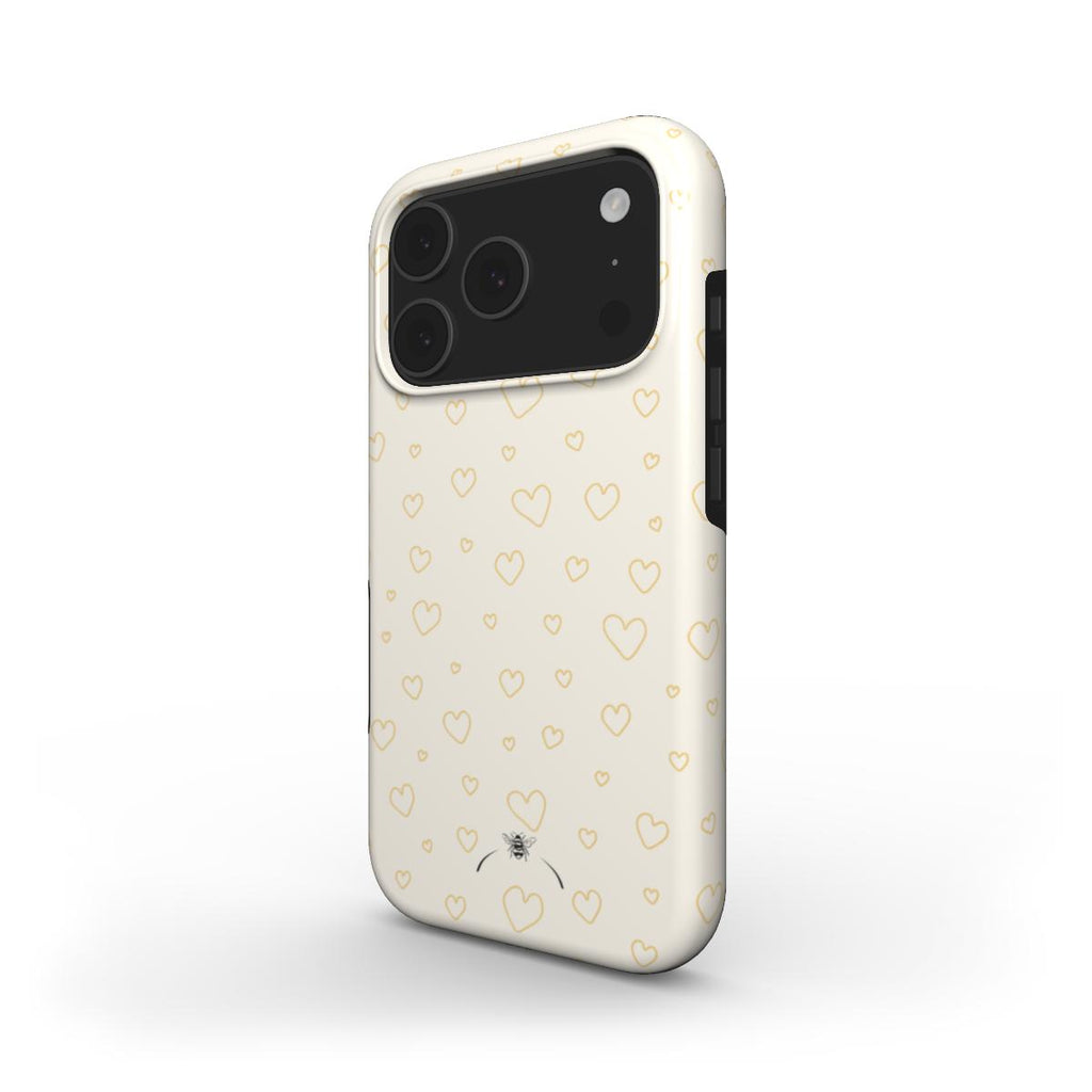 Butter Popcorn Hearts Phone Case