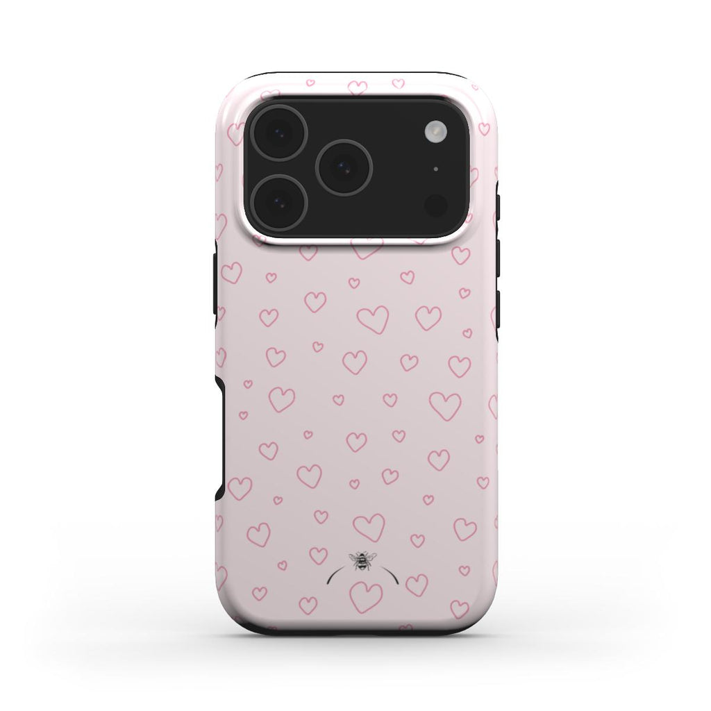 Marshmallow Pink Hearts Phone Case