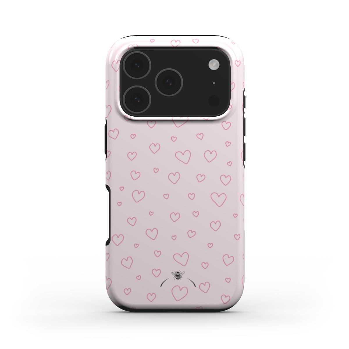 Marshmallow Pink Hearts Phone Case