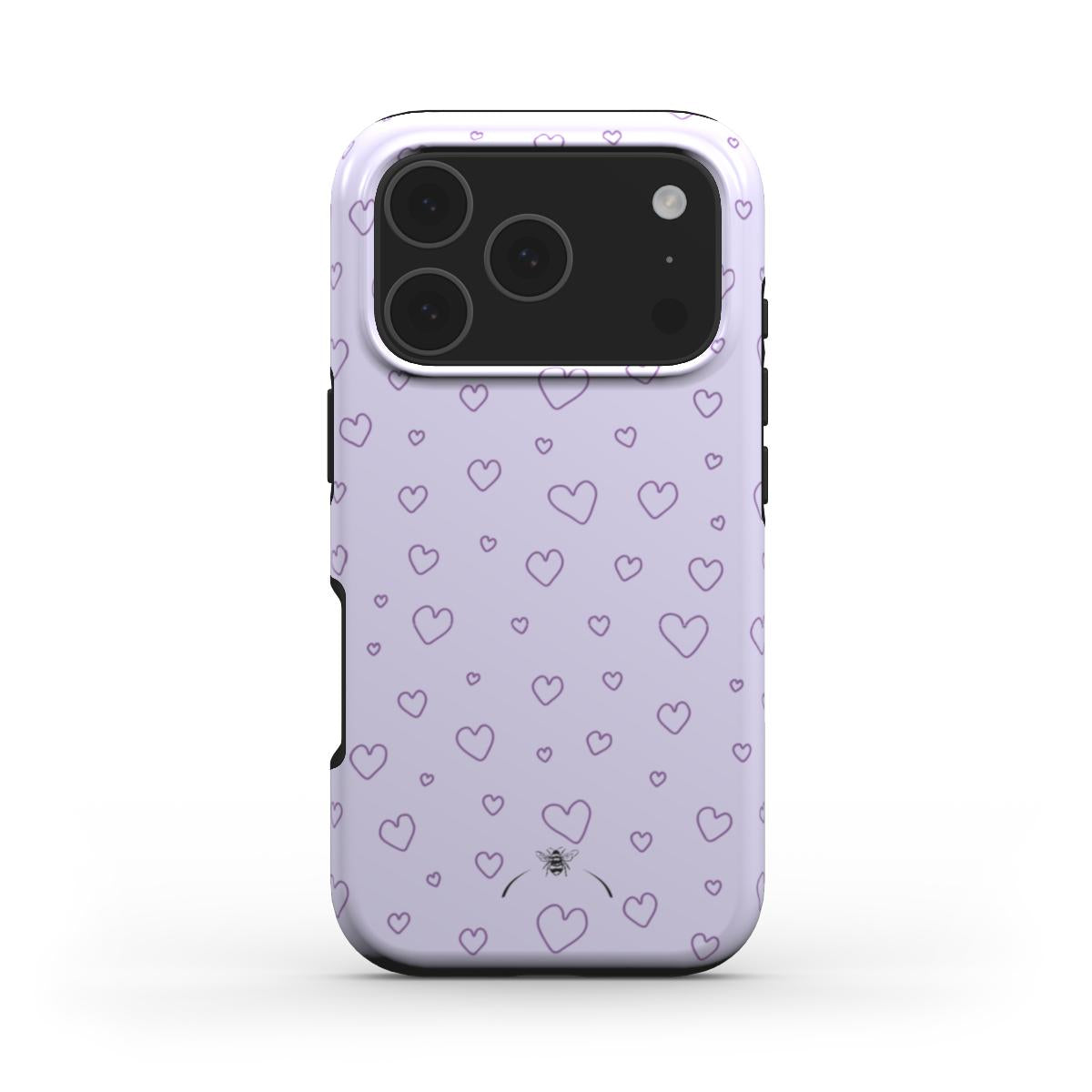 Lilac Hearts Phone Case