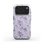 Delicate Purple Floral Phone Case Purple