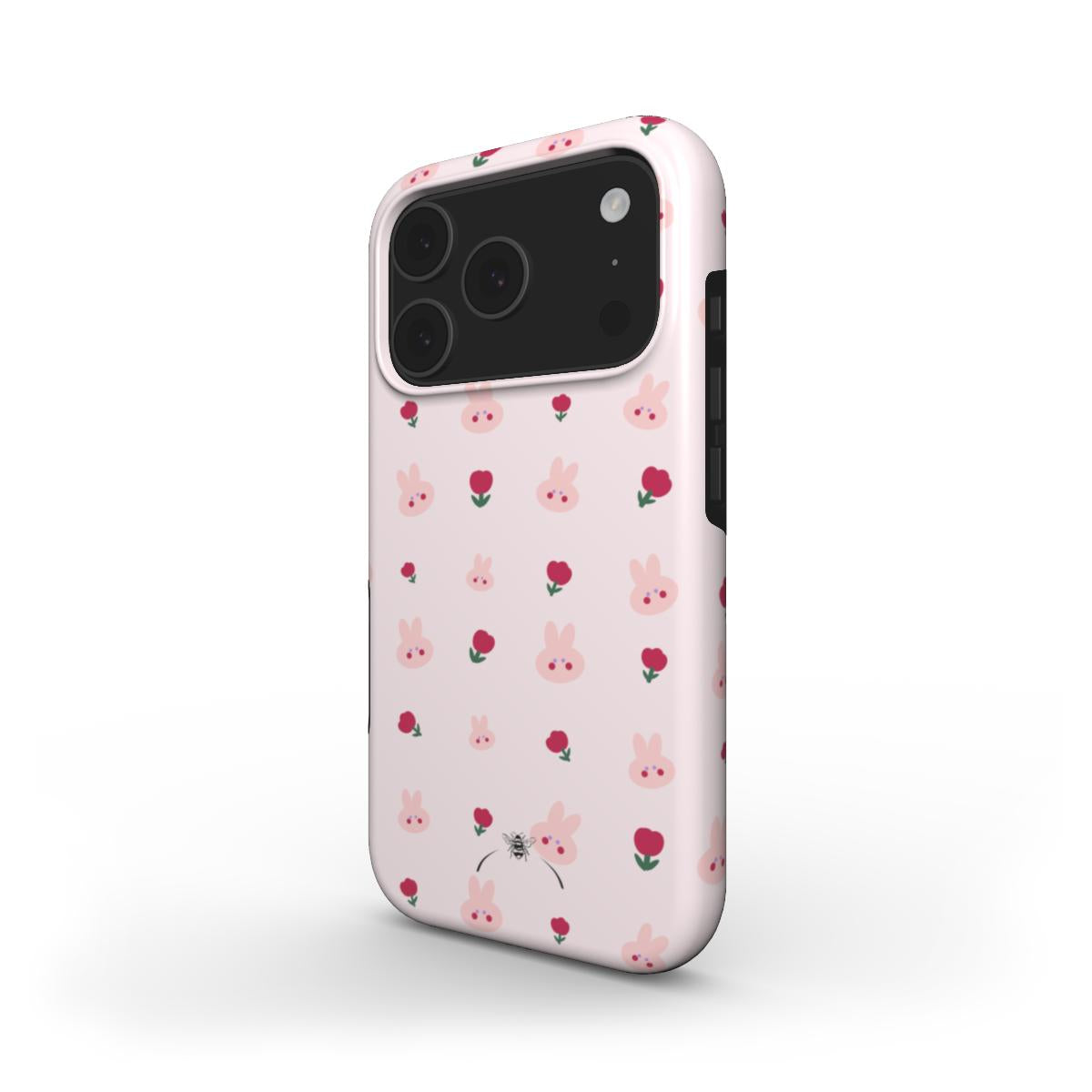 Easter Flower Bunny Phone Case Pink