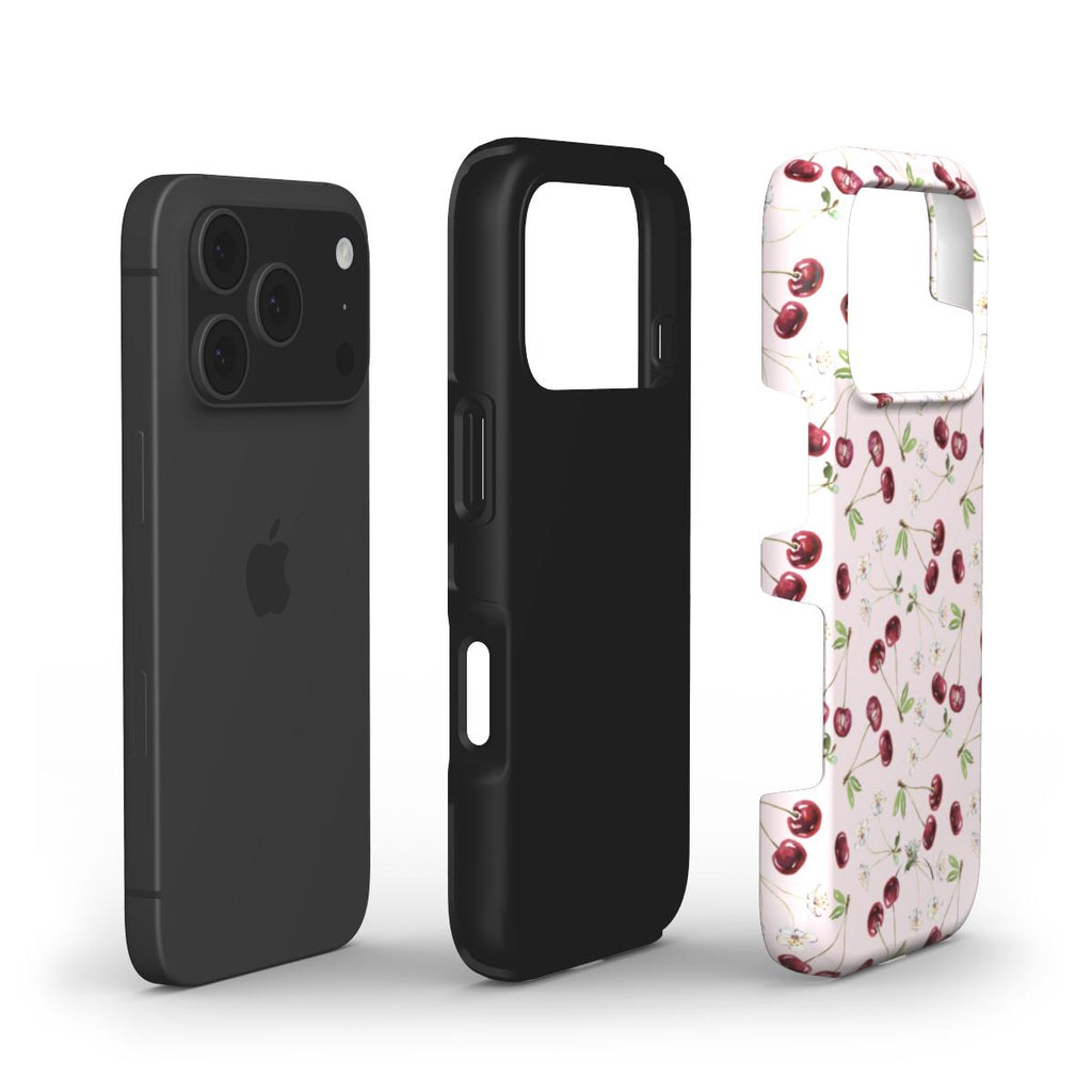 Flower Cherry Phone Case Pink