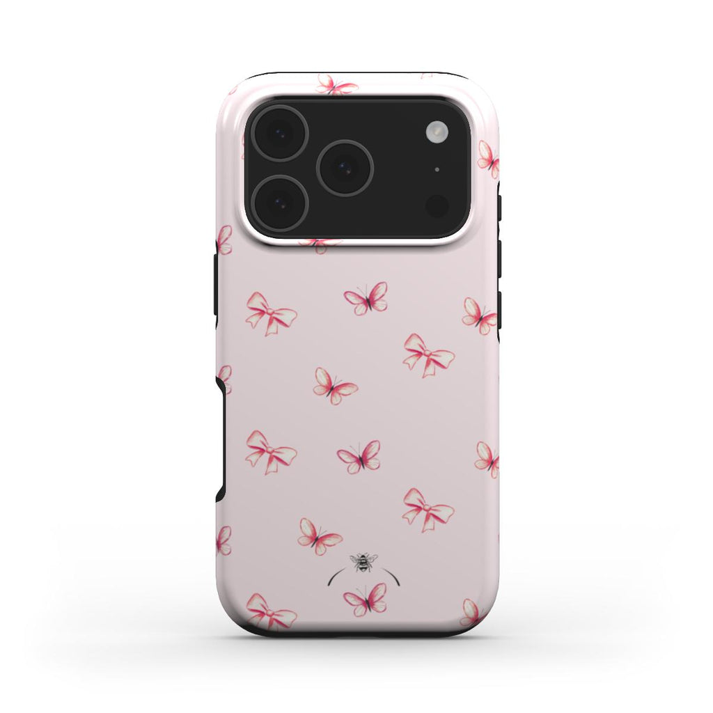Pink Butterflies & Bows Phone Case