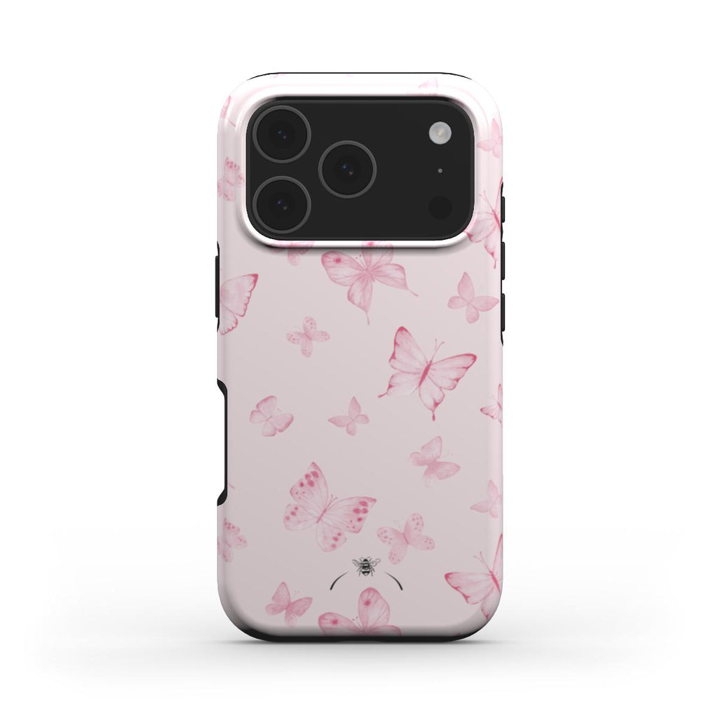 Spring Butterfly Phone Case Pink
