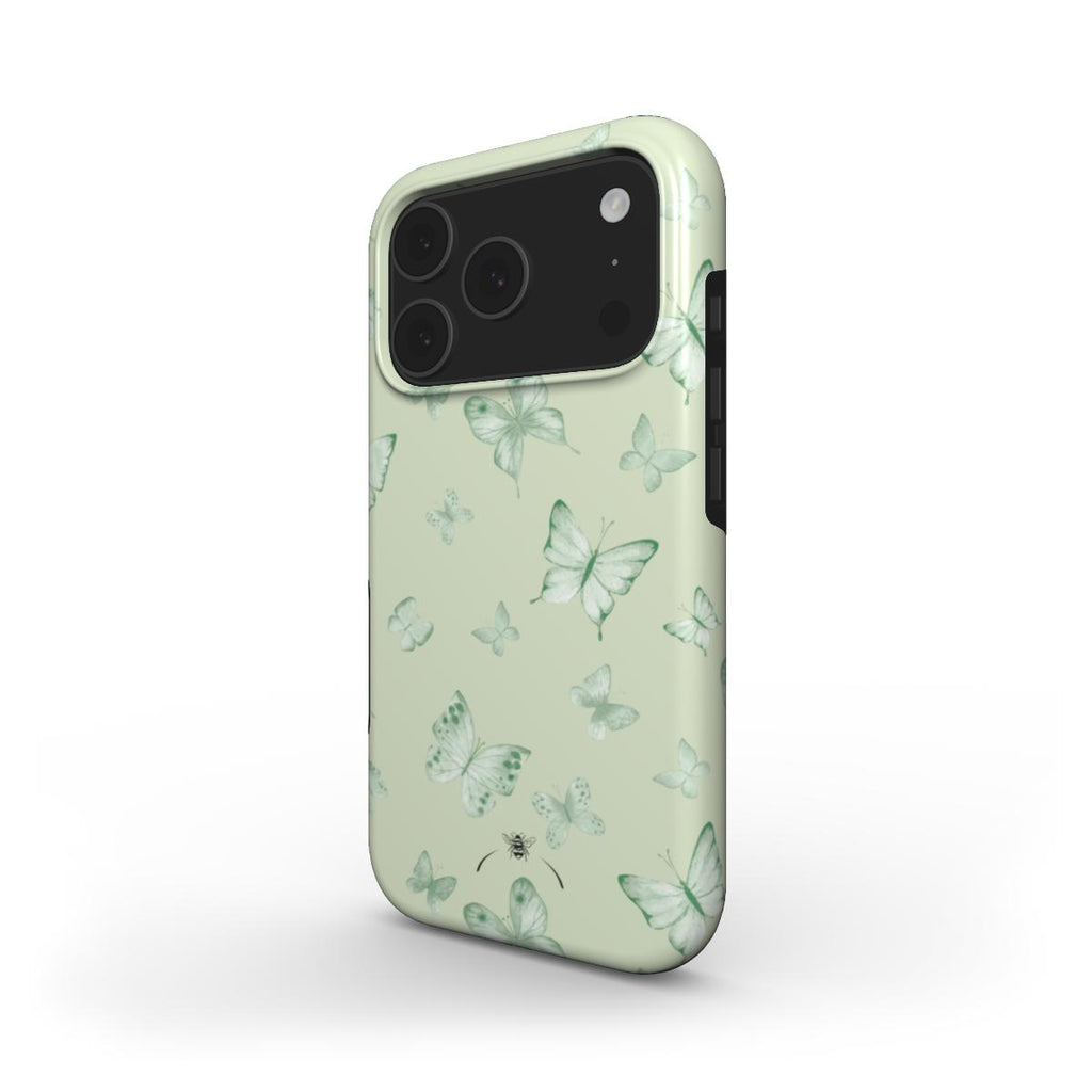 Spring Butterfly Phone Case Green