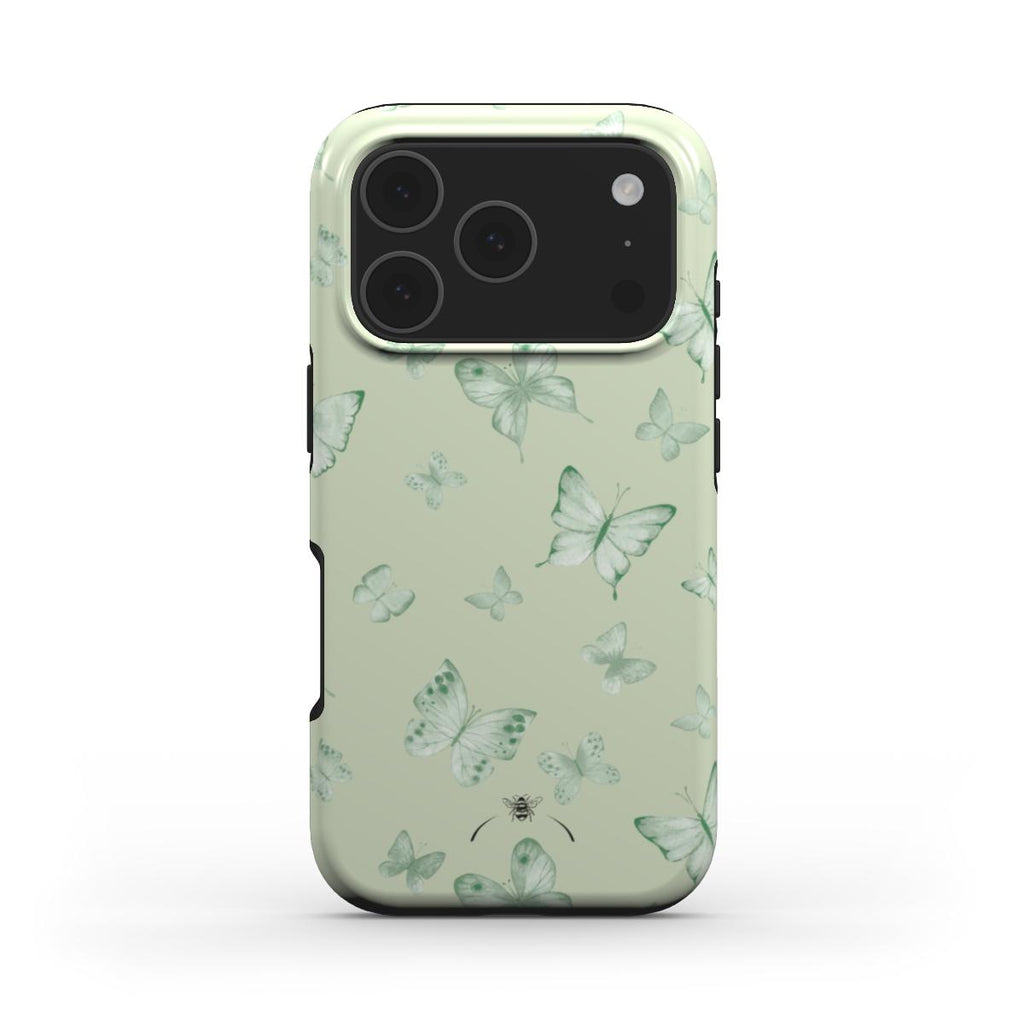 Spring Butterfly Phone Case Green