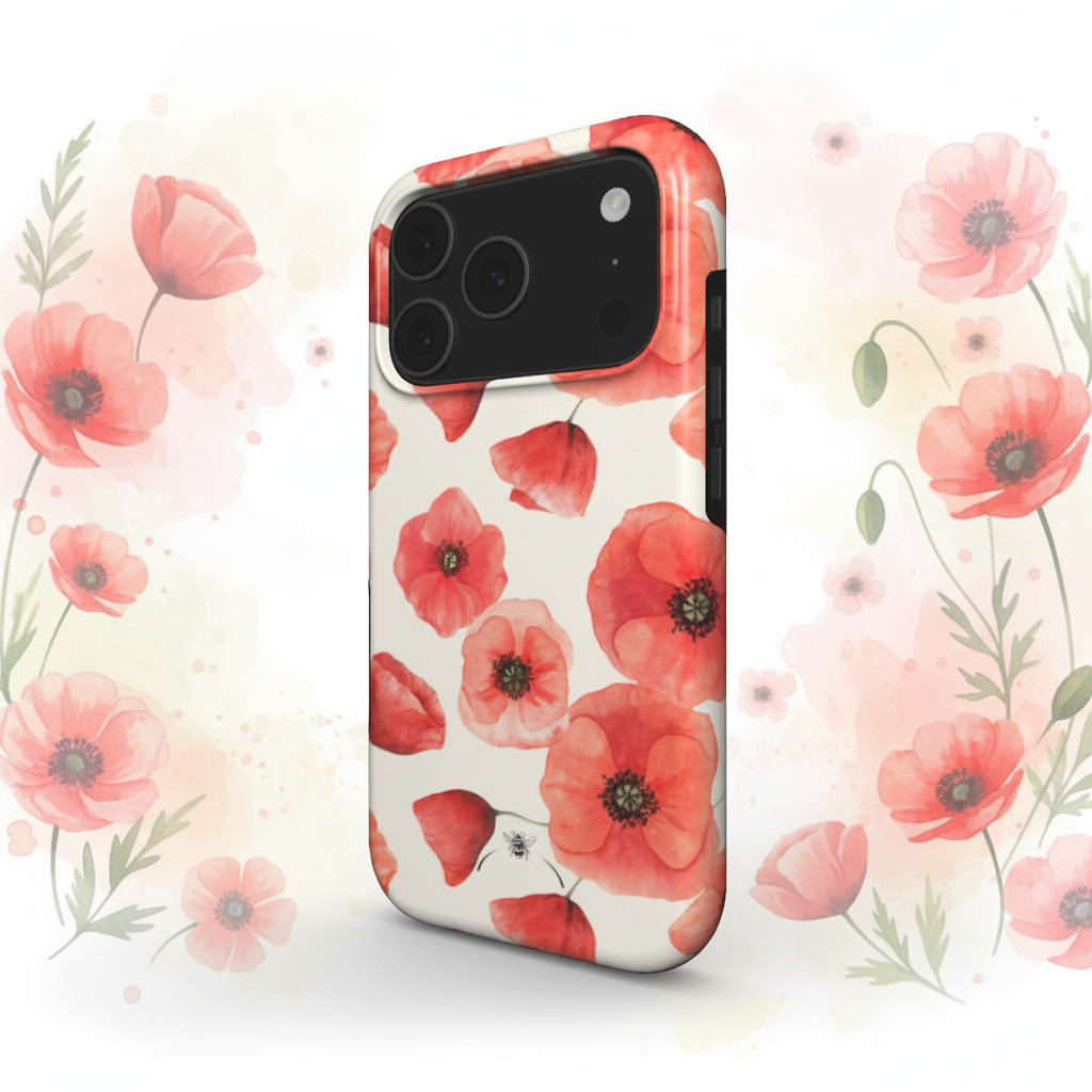 Poppy Flower Phone Case