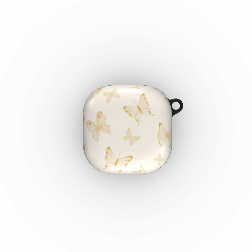 Spring Butterfly Samsung Buds Case Yellow