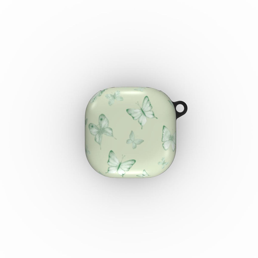 Spring Butterfly Samsung Buds Case Green