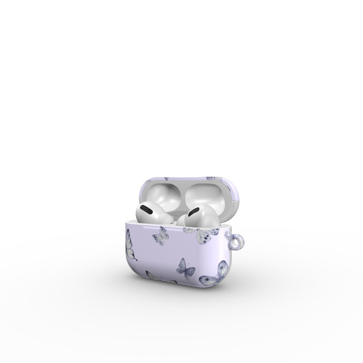 Spring Butterfly Apple AirPods Case Lilac