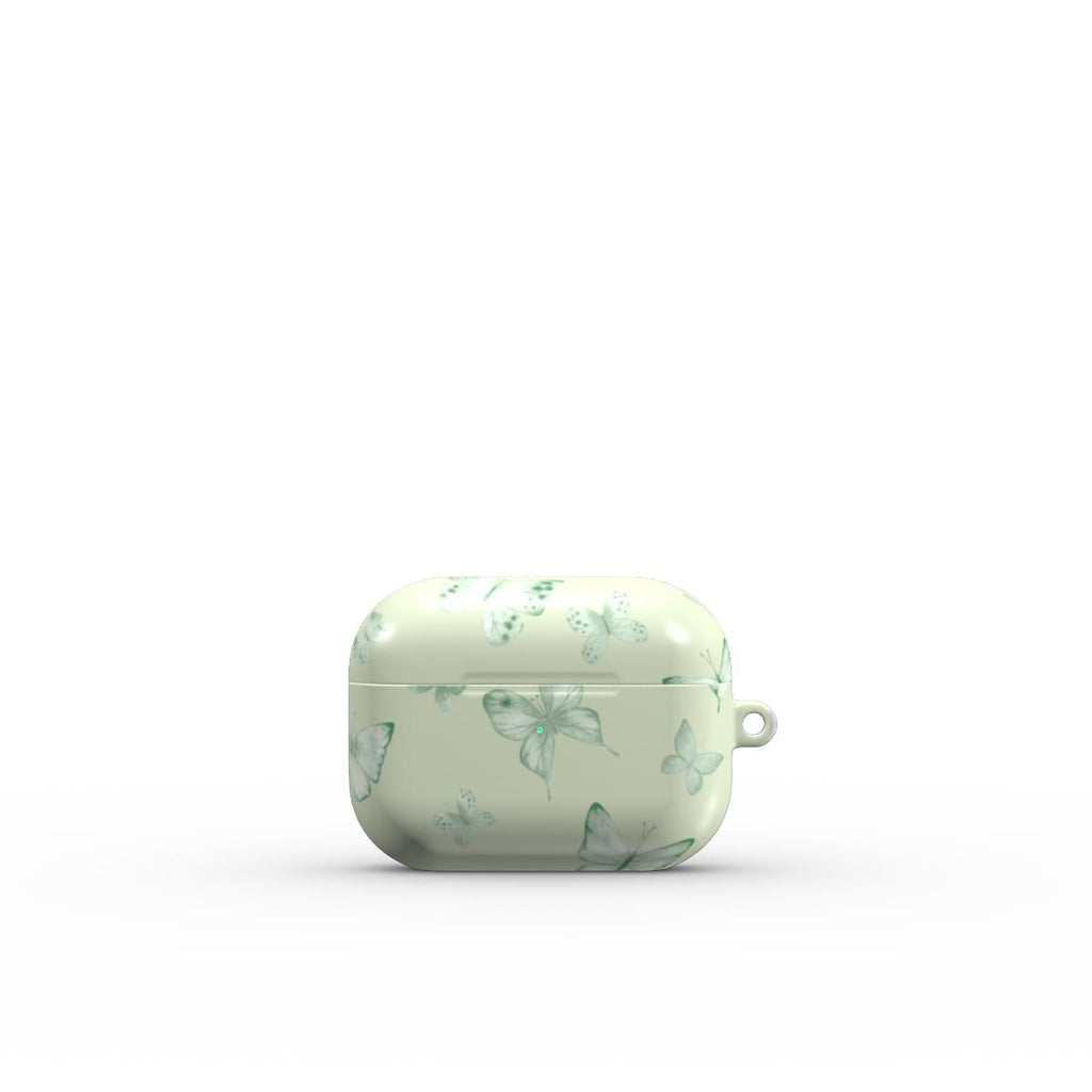 Spring Butterfly Apple AirPods Case Green