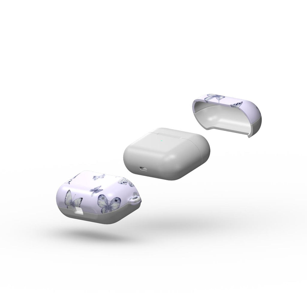 Spring Butterfly Apple AirPods Case Lilac
