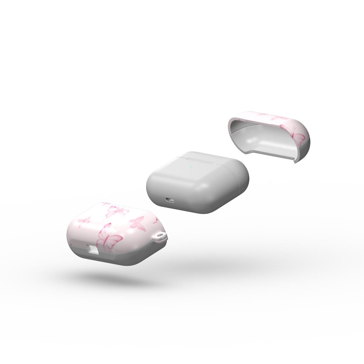 Spring Butterfly Apple AirPods Case Pink