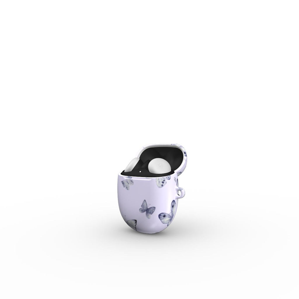 Butterfly Google Pixel Buds Case Purple