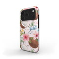 Tropical Coconut Flower Phone Case Pink