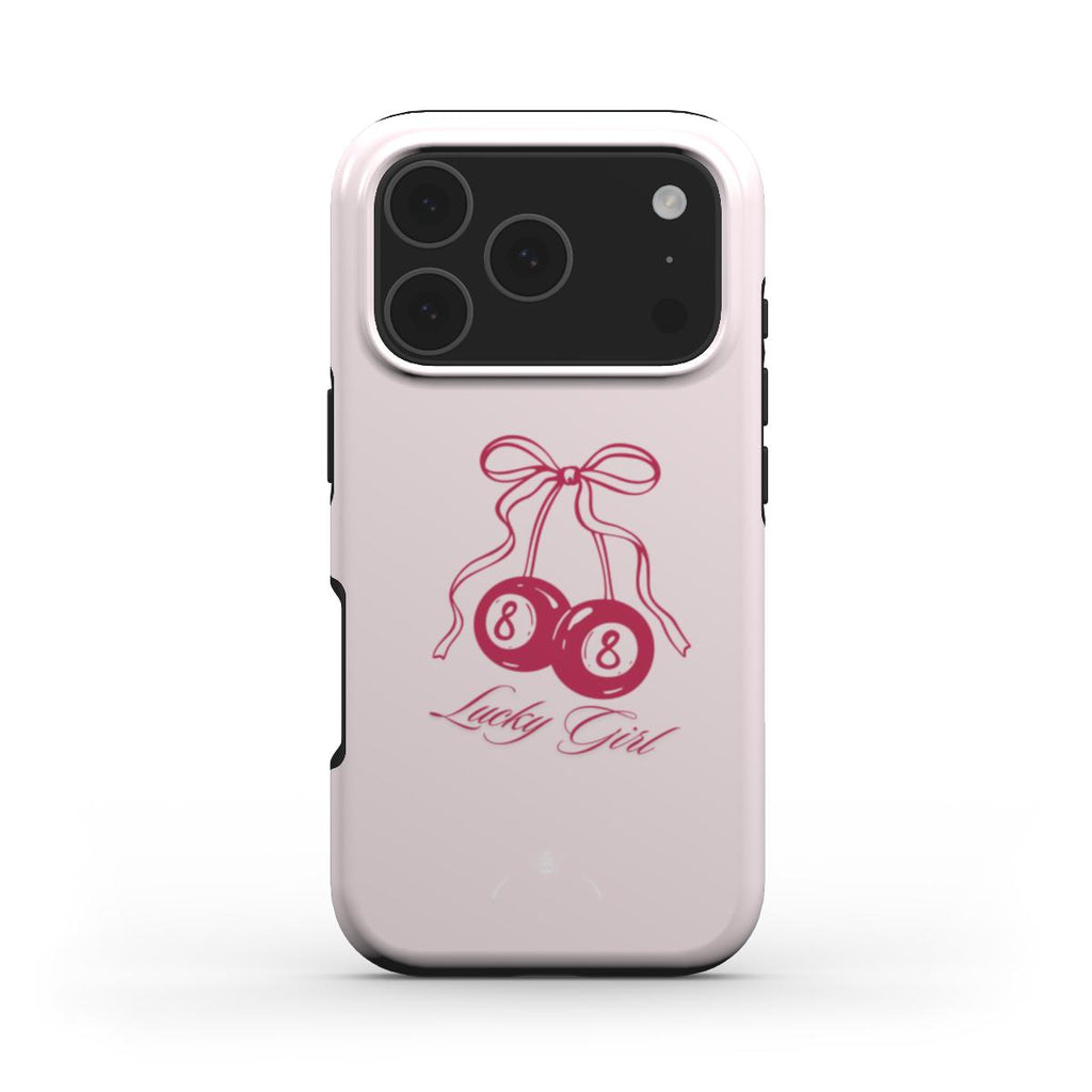 Lucky Girl 8 Phone Case Pink