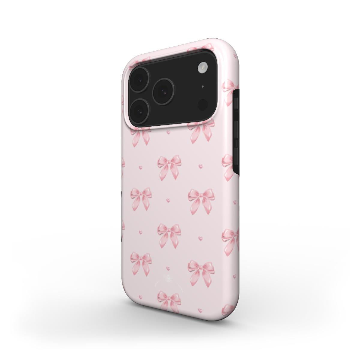 Cute coquette phone case in baby pink 