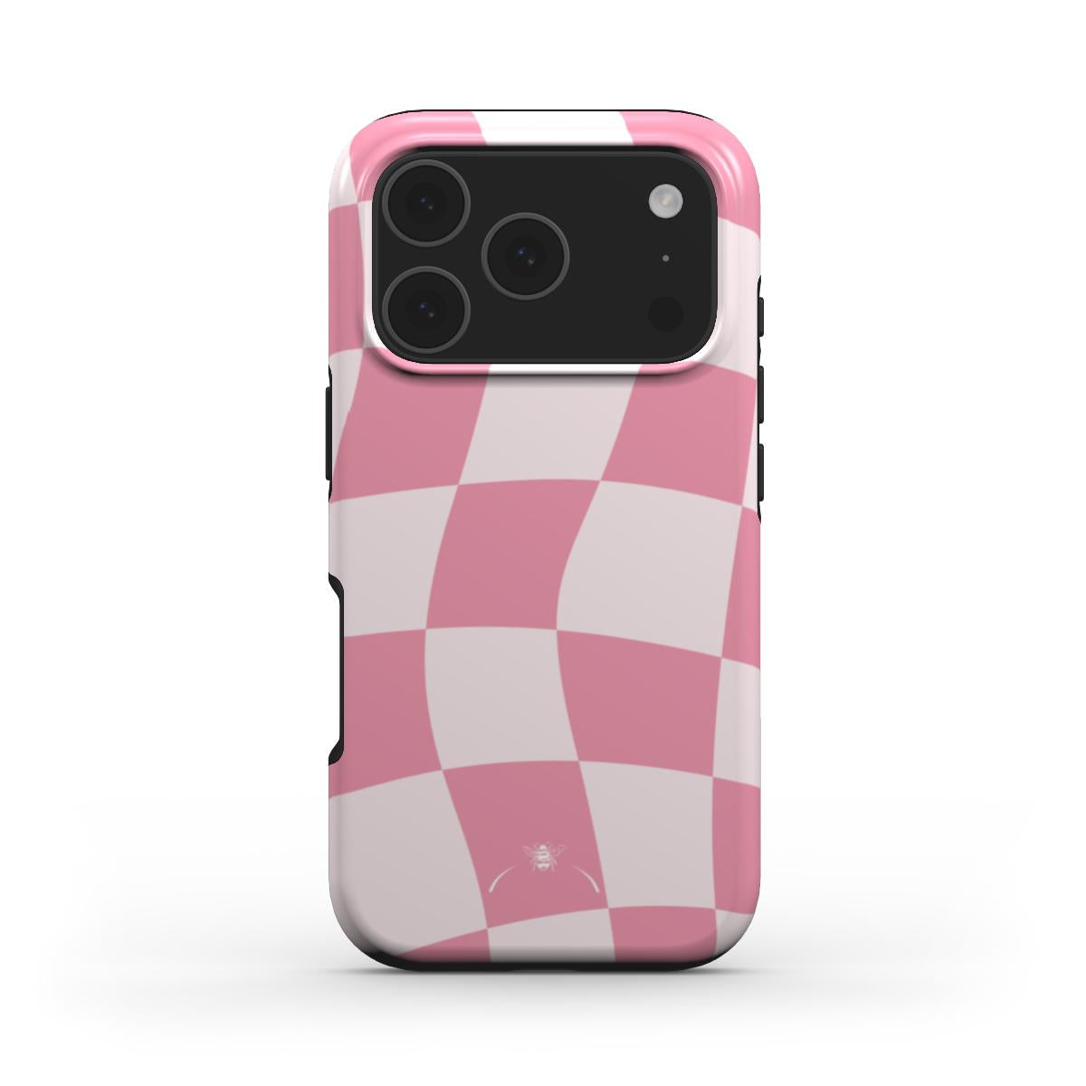 Vintage Checkered phone case in pink