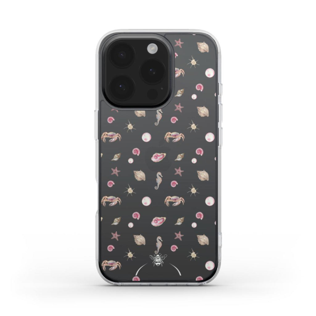 Baby Pink Ocean Animals Clear Phone Case