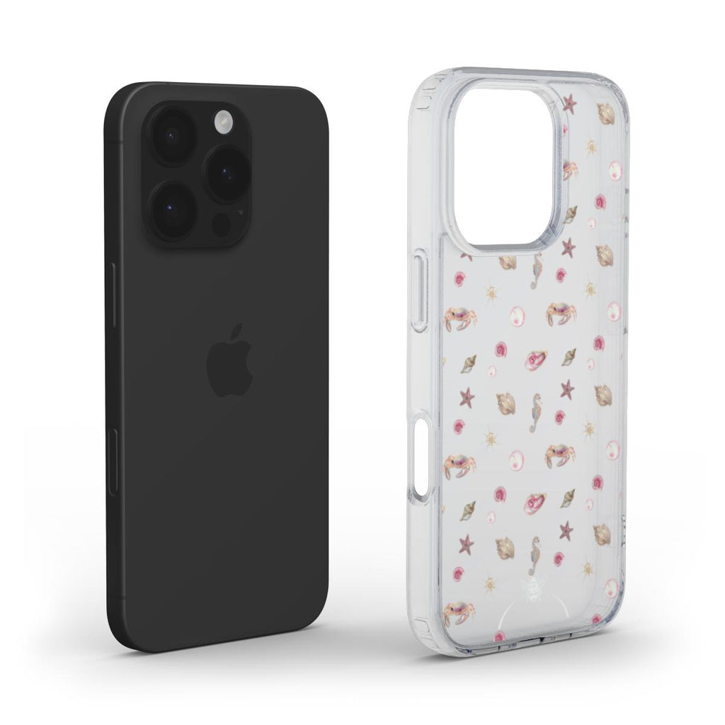 Baby Pink Ocean Animals Clear Phone Case
