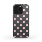 Soft Pink Bow Aesthetic Clear Phone Case