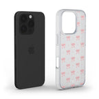 Soft Pink Bow Aesthetic Clear Phone Case