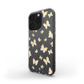 Spring Butterfly Clear Phone Case Yellow