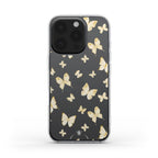 Spring Butterfly Clear Phone Case Yellow