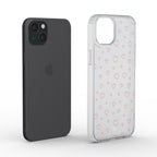 Pink Small Hearts Clear Phone Case