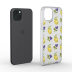 Blueberry Lemon Pop Clear Phone Case