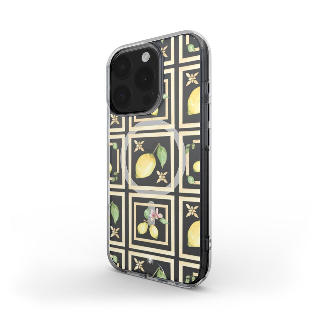 Lemon Grid MagSafe Clear Phone Case