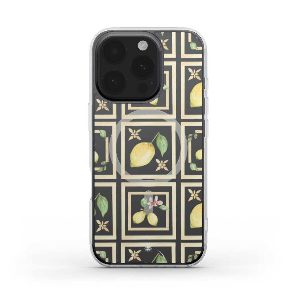 Lemon Grid MagSafe Clear Phone Case