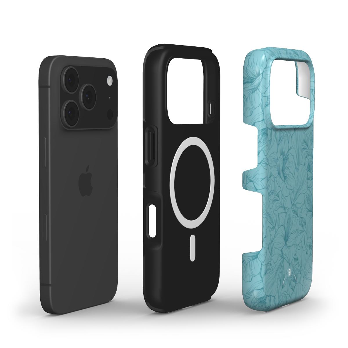 Amazonite Lily MagSafe Phone Case