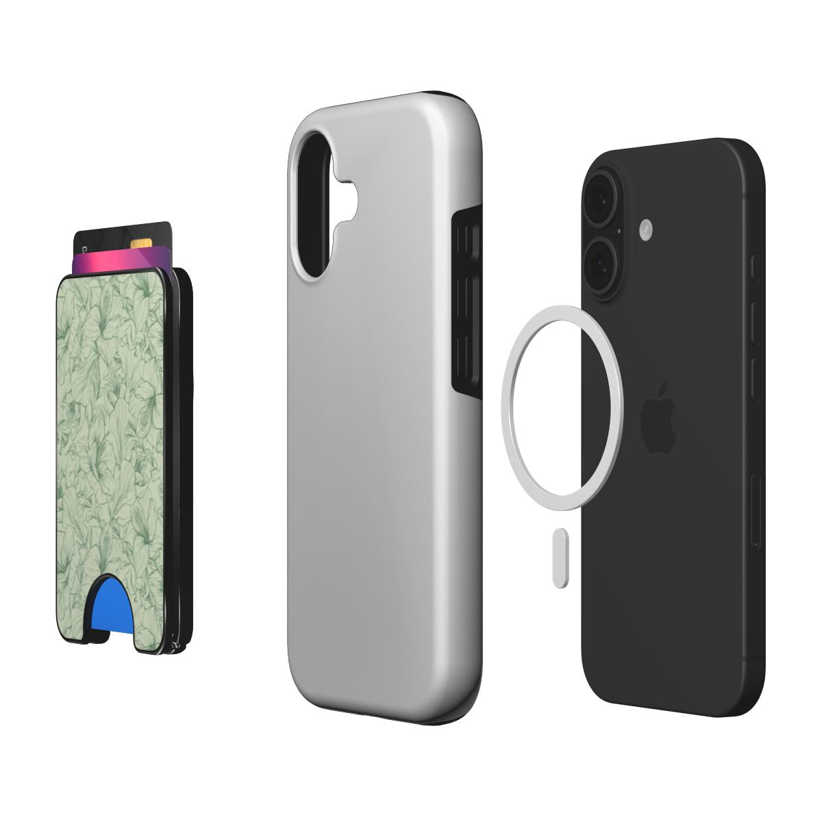 Aventurine Lily Magnetic wallet