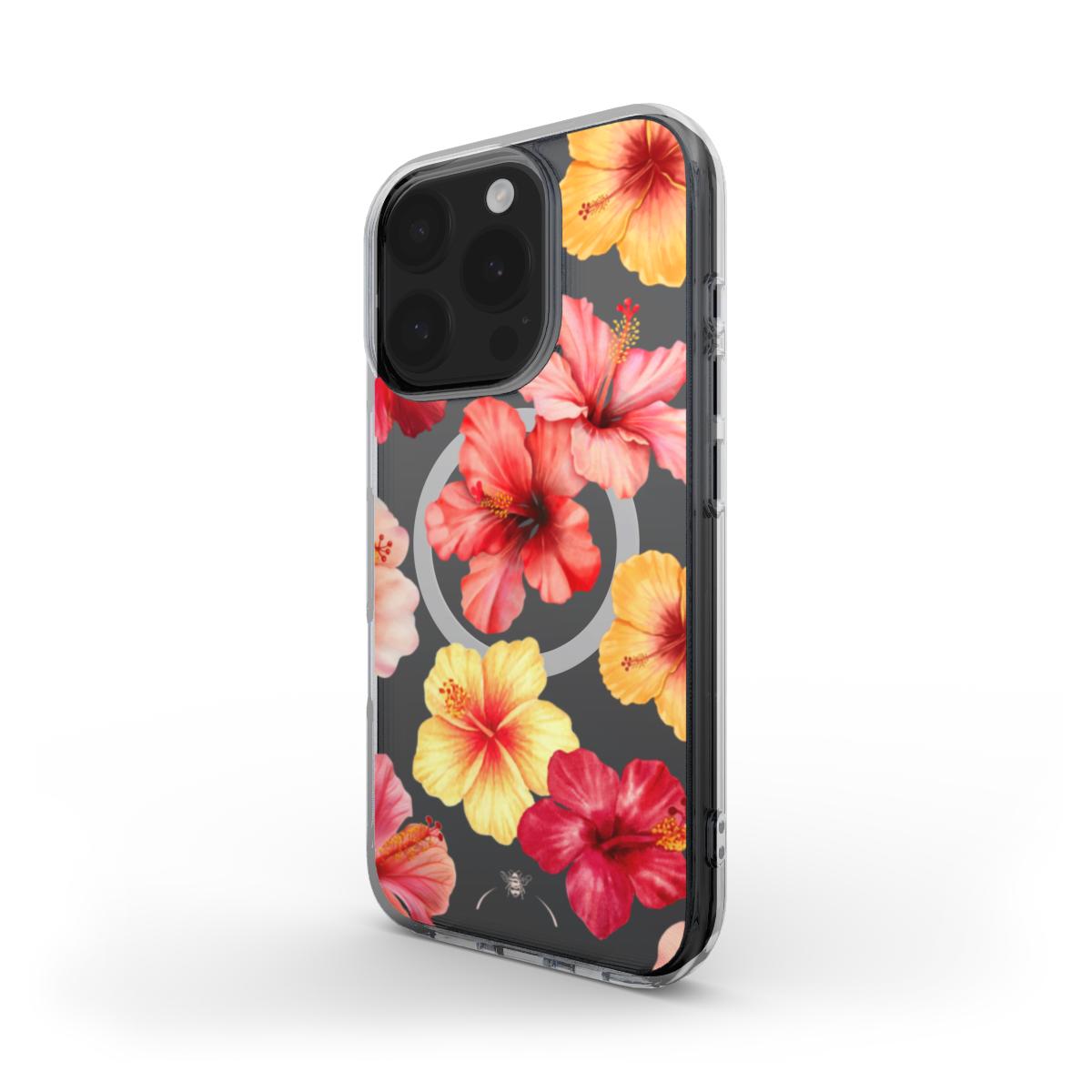 Hibiscus Dream MagSafe Clear Phone Case