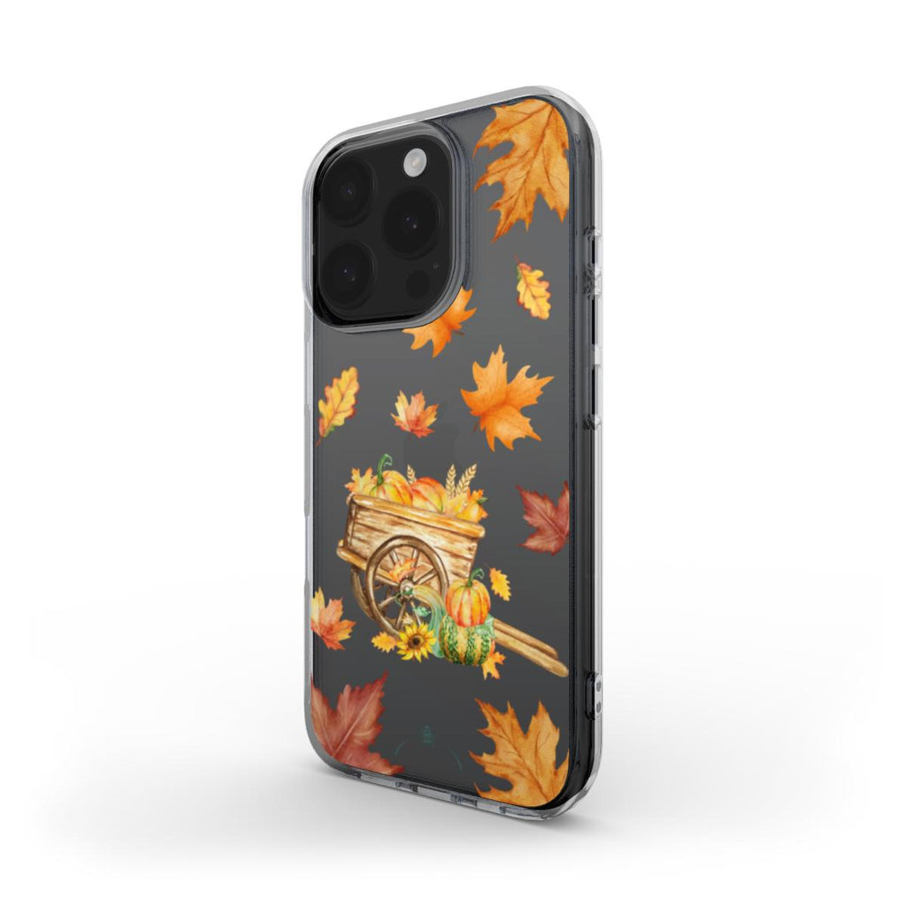 Pumpkin Harvest Clear Phone Case