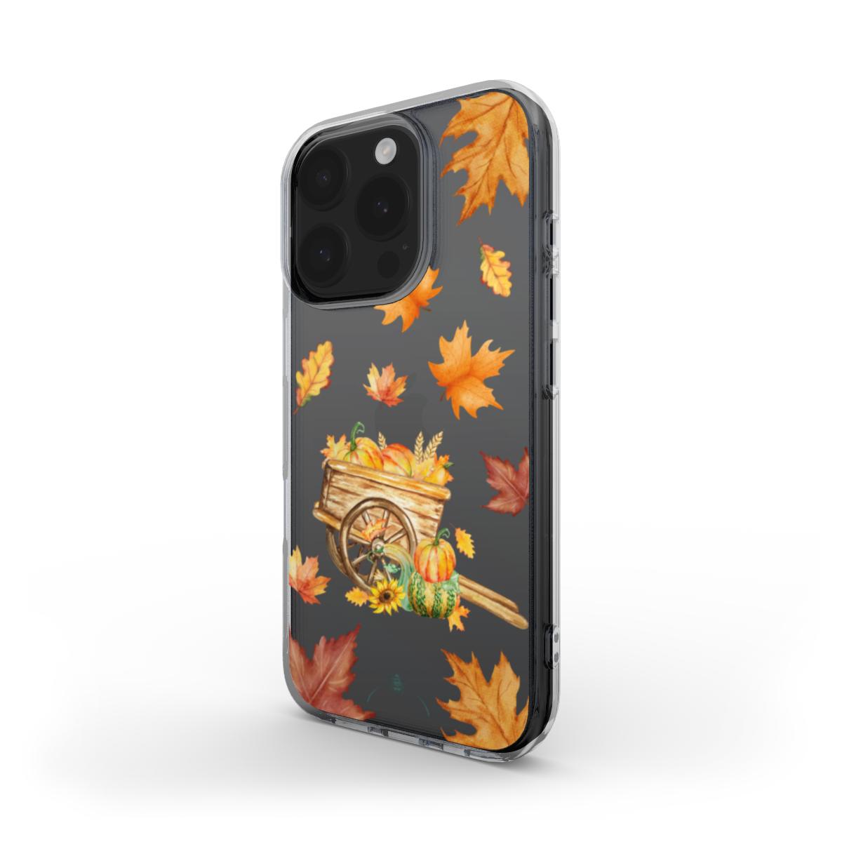 Pumpkin Harvest Clear Phone Case