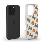 Pumpkin Bows Clear Phone Case