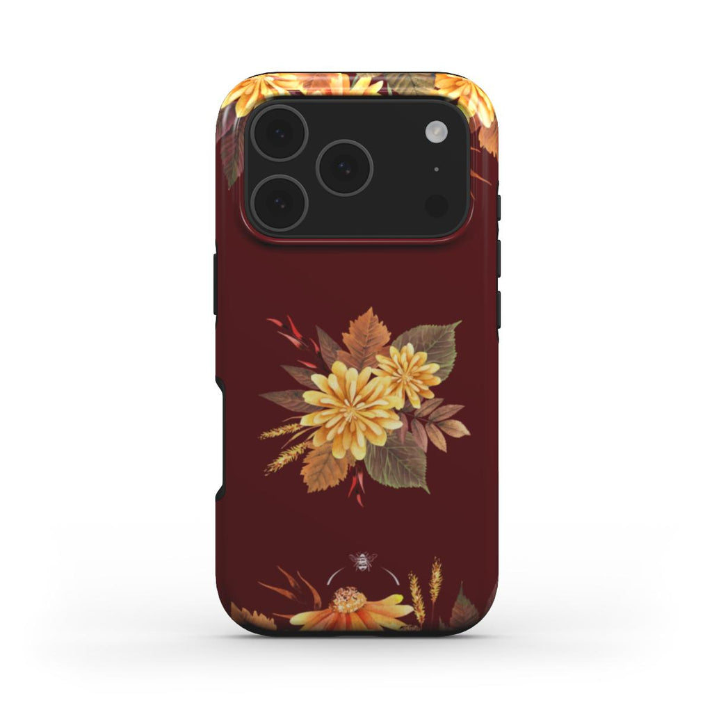 Golden Patels Phone Case Burgundy