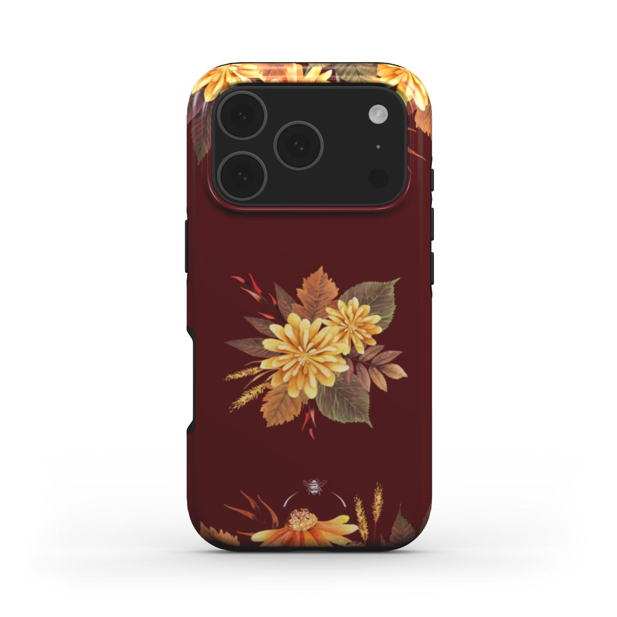 Golden Patels Phone Case Burgundy