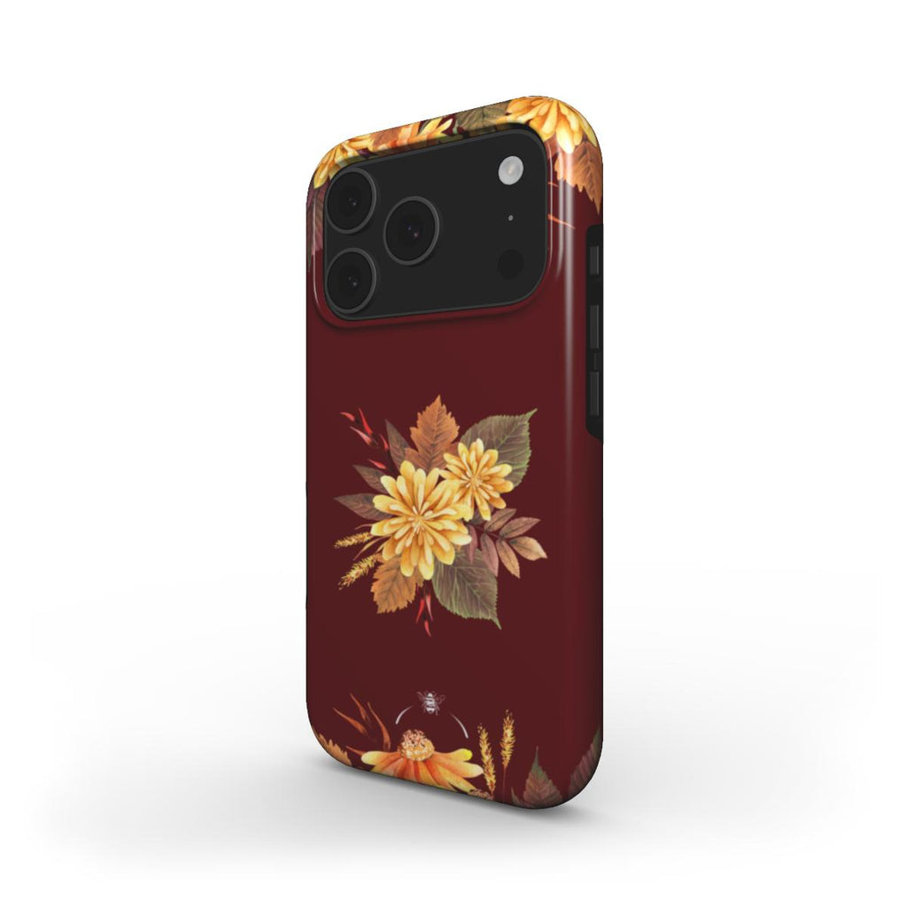 Golden Patels Phone Case Burgundy