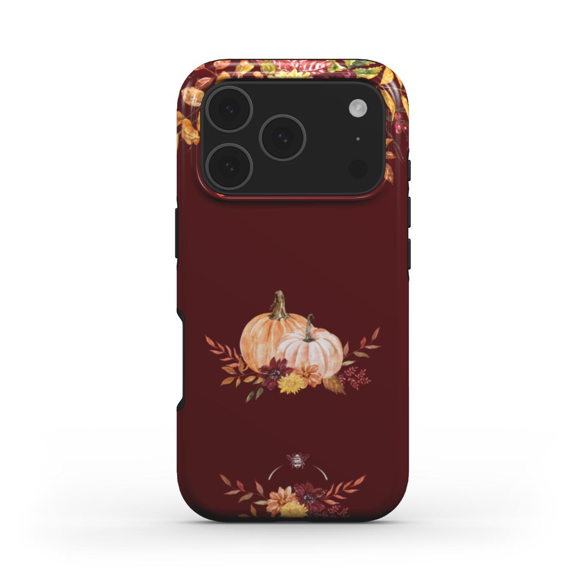Vintage Harvest Tough Phone Case Burgundy