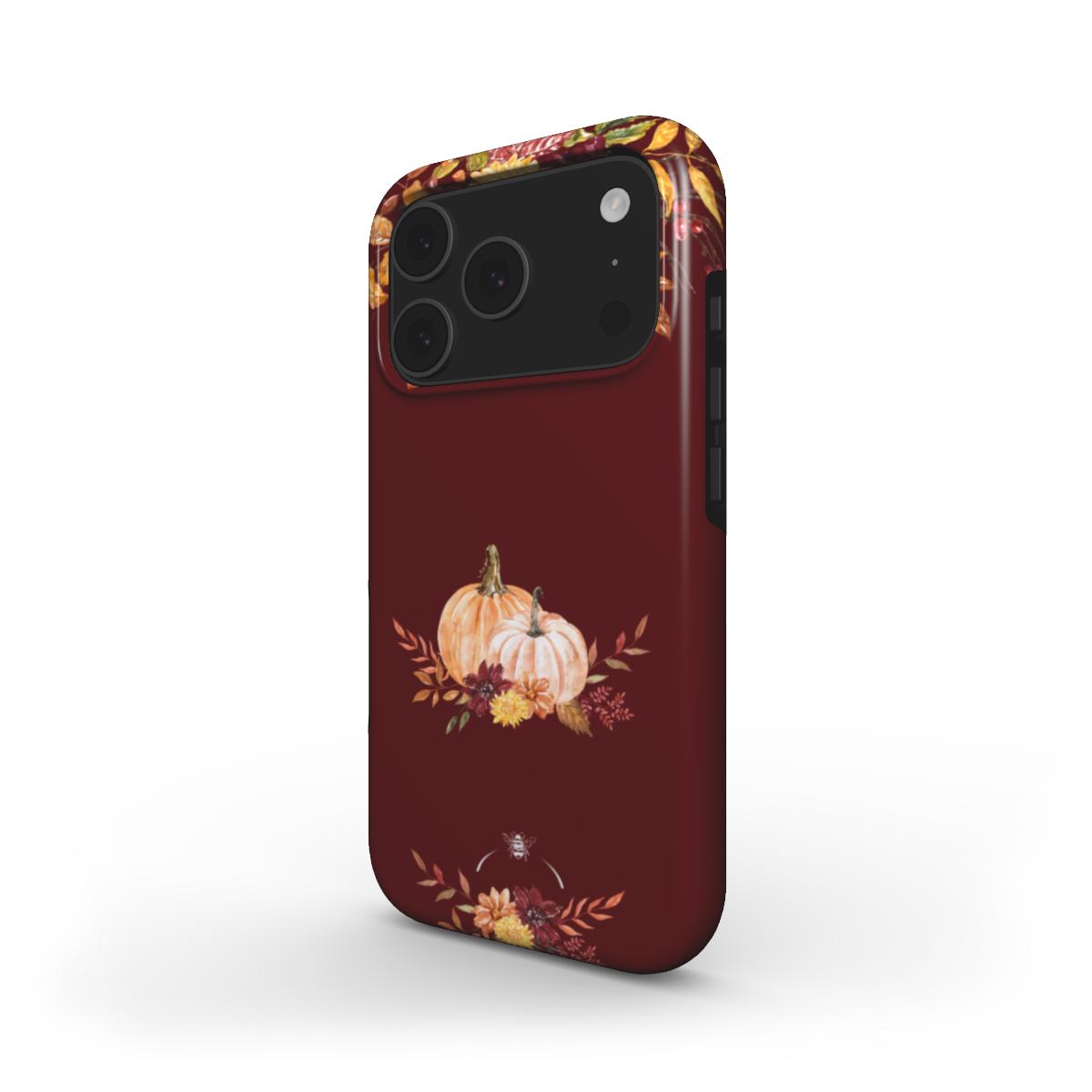 Vintage Harvest Tough Phone Case Burgundy