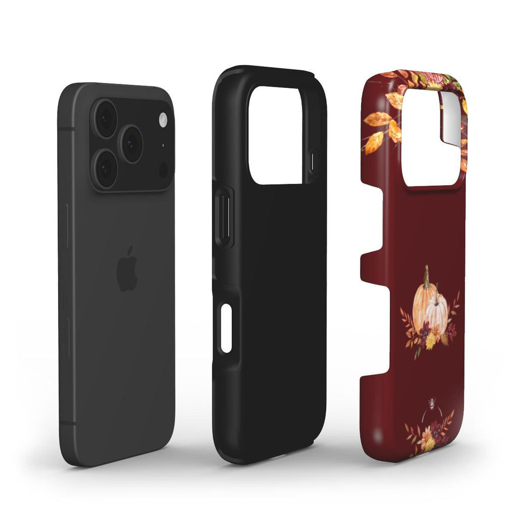 Vintage Harvest Tough Phone Case Burgundy